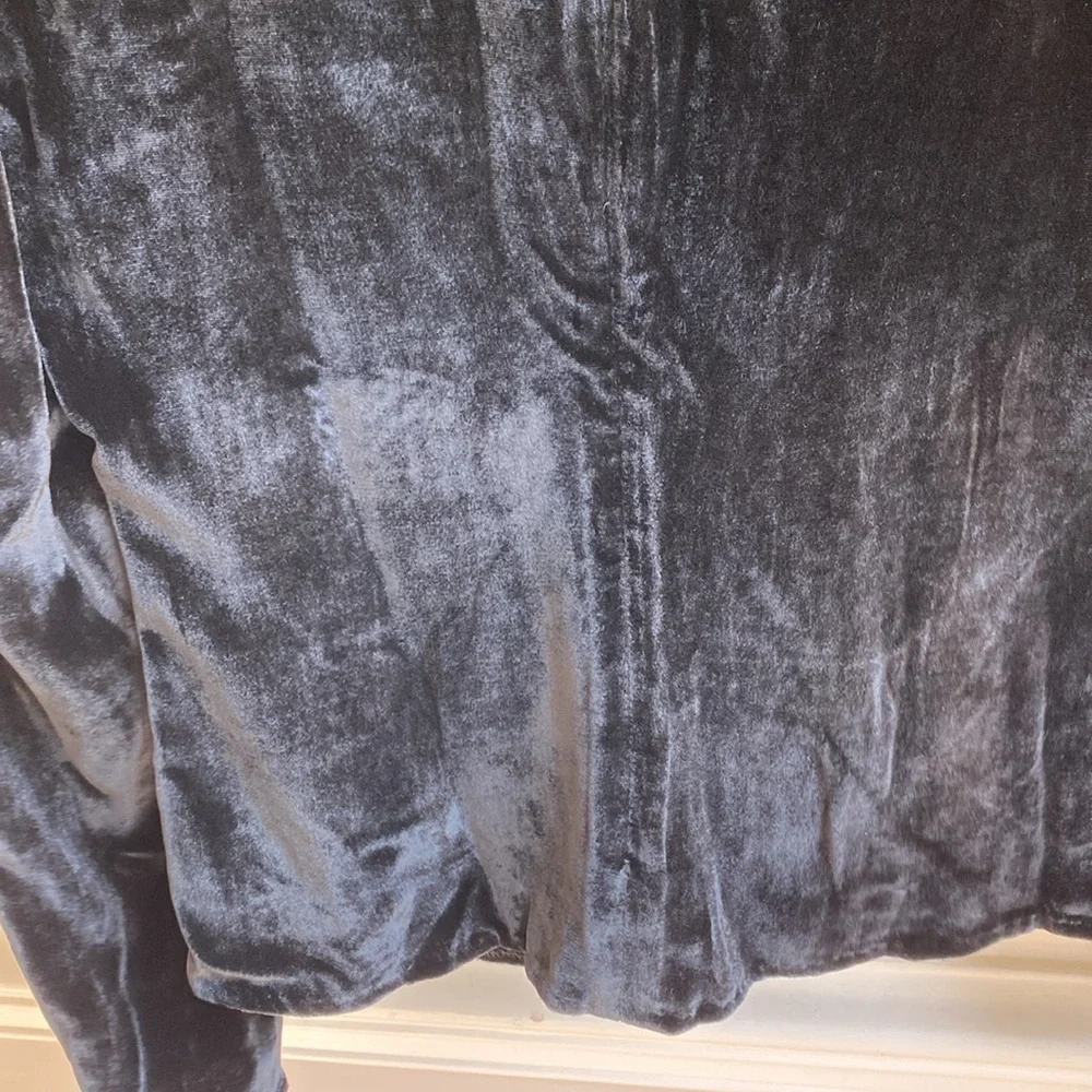 Ulla Johnson Marlene Velvet‎ Blouse Black Size 2 Noir